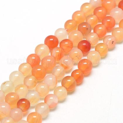 Natural Carnelian Beads Strands US-G-Q462-8mm-45-1