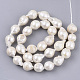 Natural Baroque Pearl Keshi Pearl Beads Strands US-PEAR-Q015-025-2