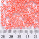 6/0 Baking Paint Glass Round Seed Beads US-SEED-S036-01C-12-3