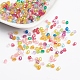 Mixed Color Plating Faceted Round Acrylic Spacer Beads US-X-PL400-1