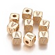 Brass Micro Pave Cubic Zirconia Beads US-KK-K238-16G-V-1
