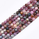 Natural Red Corundum/Ruby and Sapphire Bead Strands US-G-T108-38-1