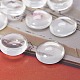 Flat Back Clear Transparent Dome Oval Shape Glass Cabochons Diameter 12mm for Photo Craft Jewelry Making US-GGLA-PH0002-02C-1