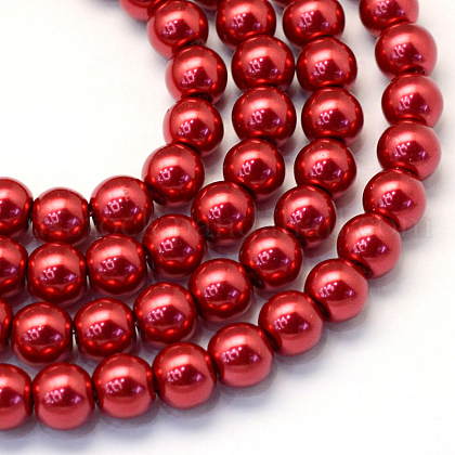 Baking Painted Glass Pearl Bead Strands US-HY-Q003-5mm-51-1