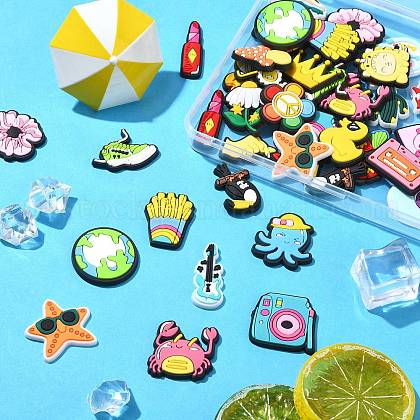 60Pcs 30 Styles PVC Cabochons&nbsp;US-KY-CJ0002-09A-5