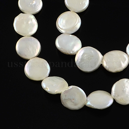 Natural Baroque Pearl Keshi Pearl Beads Strands US-PEAR-Q004-21C-1