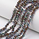 Electroplate Transparent Glass Beads Strands US-EGLA-A034-T6mm-Q01-1