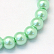 Baking Painted Pearlized Glass Pearl Round Bead Strands US-HY-Q003-4mm-63-2