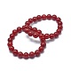 Natural Jade Bead Stretch Bracelets US-BJEW-K212-A-036-1