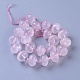 Natural Rose Quartz Beads Strands US-G-E542-07-2