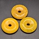 Dyed Natural Malaysia Jade Donut/Pi Disc Pendants US-G-L407-01-45mm-1