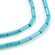Synthetic Turquoise Beads Strands US-TURQ-G120-4x13mm-15-3