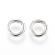 304 Stainless Steel Open Jump Rings US-STAS-J020-01-7x1.3mm-2