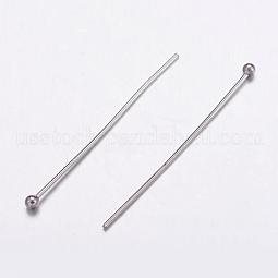 304 Stainless Steel Ball Head Pins US-STAS-K146-045-40x0.7mm