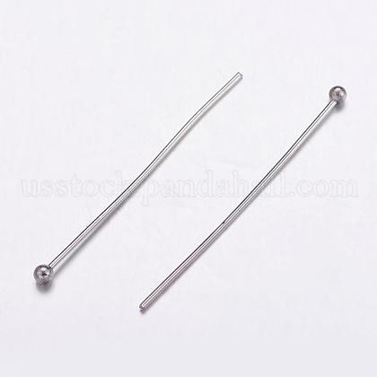 304 Stainless Steel Head pins Pins US-STAS-K146-045-40x0.7mm-1