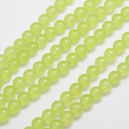 Natural & Dyed Malaysia Jade Bead Strands US-G-A146-8mm-A27-1