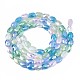 Electroplate Glass Beads Strands US-EGLA-S194-17E-2