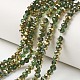 Electroplate Transparent Glass Beads Strands US-EGLA-A034-T8mm-O08-1