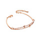SHEGRACE Simple Fashion Rose Gold Plated Brass Link Bracelet US-JB70A-2