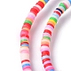 Eco-Friendly Handmade Polymer Clay Beads US-CLAY-R067-3.0mm-M1-3