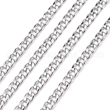 304 Stainless Steel Cuban Link Chains US-CHS-G010-02P-1