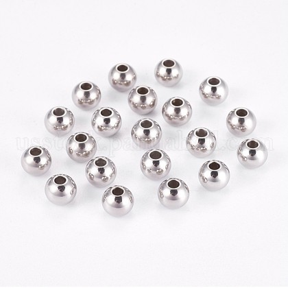 202 Stainless Steel Rondelle Spacer Beads US-STAS-F094-06B-P-1