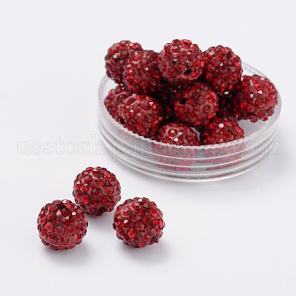Pave Disco Ball Beads US-RB-A130-10mm-5-1