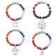 SUNNYCLUE Natural Gemstone Beads Stretch Bracelets US-BJEW-SC0001-02-1