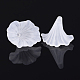 Transparent White Color Frosted Acrylic Flower Beads US-X-BSF796-2