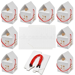 10 Sets House Shaped Paper Folding Candy Boxes US-CON-YW0001-74B