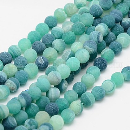 Natural Weathered Agate Beads Strands US-X-G-G589-8mm-04-1