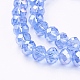 Electroplate Glass Beads Strands US-GR8MMY-74AB-3