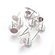 304 Stainless Steel Flat Round Blank Peg & Post Ear Studs Findings US-X-STAS-E025-3-1