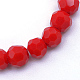 Opaque Solid Glass Bead Strands US-GLAA-R166-4mm-02E-2