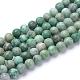 Natural Qinghai Jade Beads Strands US-G-T055-8mm-16-1