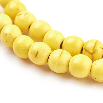 Synthetic Turquoise Beads Strands&nbsp;US-TURQ-G106-6mm-02I-3