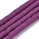 Handmade Polymer Clay Beads Strands US-CLAY-R089-6mm-037-1