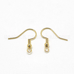 Brass Earring Hooks US-KK-T032-006G