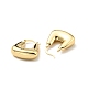 Rack Plating Brass Chunky Trapezoid Hoop Earrings for Women US-EJEW-G288-36G-2