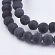 Natural Black Stone Bead Strands&nbsp;US-X-G-R193-01-8mm-3