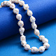 Natural Baroque Pearl Keshi Pearl Beads Strands US-PEAR-S012-66-5