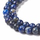 Natural Lapis Lazuli Round Beads Strands US-G-I181-09-4mm-3