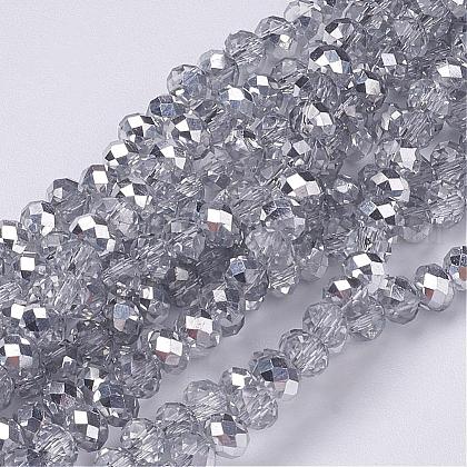 Electroplate Glass Bead Strands US-GR4MMY-07S-1