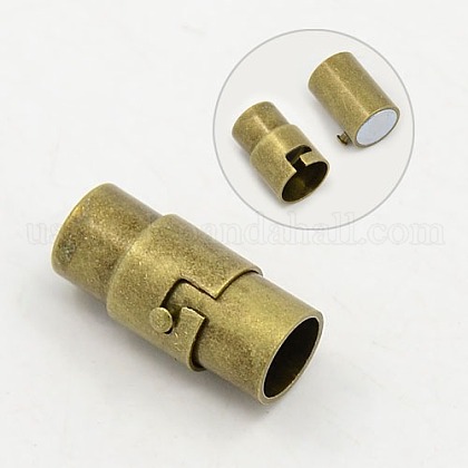 Brass Magnetic Screw Clasps US-X-KK-G204-AB-NF-1