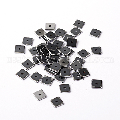 Electroplate Non-magnetic Synthetic Hematite Beads US-X-G-J224-08-1
