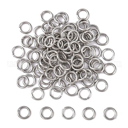 304 Stainless Steel Open Jump Rings US-STAS-Q186-02-6x1mm-1