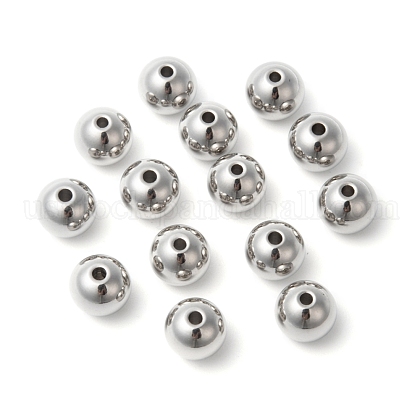304 Stainless Steel Solid Beads US-STAS-G011-2-1