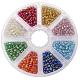 Multicolor 6/0 Transparent Glass Seed Beads Diameter 4mm Loose Beads for Jewelry Making US-SEED-PH0001-16-1