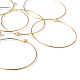 Jewelry Findings Golden Plated Brass Earring Hoops US-X-EC067-6NFG-3