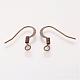 Brass French Earring Hooks US-KK-Q366-AB-NF-2